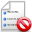 delete, list icon