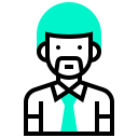 avatar, human, man, occupation, profession, teacher svg vector icon