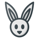 animal, bunny, easter, rabit svg vector icon