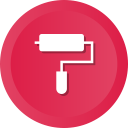 brush, coat, decorating, pnt, purdy, roller, wall svg vector icon