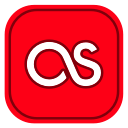 lastfm, media, social svg vector icon