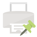 print,push,pin icon