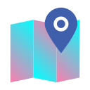 destination, journey, location, map, navigation, pin, position svg vector icon