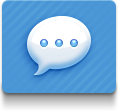 blue, imessages icon