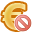 delete, euro, money icon