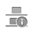 distribute,vertica,bottom,info icon