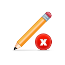 edit,edit no,no,write,writing,close,cancel,stop icon