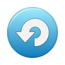 button,blue,repeat icon