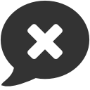 delete,message icon