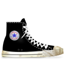 converse,black,dirty icon