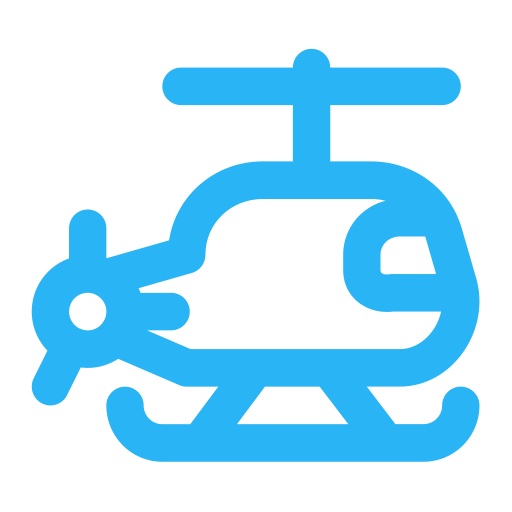 Helicopter svg vector icon