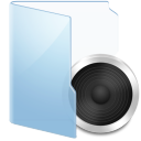 audio,blue icon