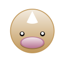 cute, diglett, go, monster, pokemon svg vector icon