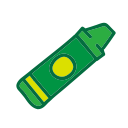 crayon, object, school, student, study svg vector icon