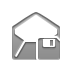 envelope,open,diskette icon