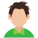 avatar, boy, character, man, user svg vector icon