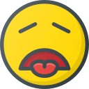 disgusted, emoji, emote, emot, emot svg vector icon
