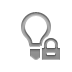 lightbulb,lock icon