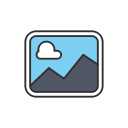 gallery, image, photo, upload photo svg vector icon