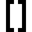 square,bracket icon