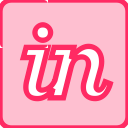 invision, line, social, transparent svg vector icon