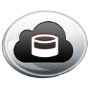 cloud,storage,silver icon