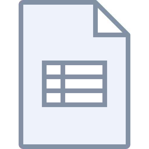 Table svg vector icon