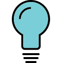 glass, idea, lamp, light, show, think svg vector icon