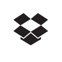 dropbox, social svg vector icon