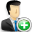 user,male,add,plus,member,profile,person,people,human,man,account icon