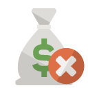 money,bag,close icon