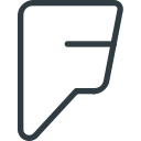 foursquare, logo, media, social svg vector icon