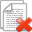 delete, document icon