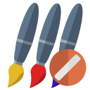 brush,cancel icon