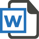 word svg vector icon