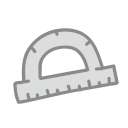 object, ruler, school, student, study svg vector icon