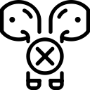 airpods, connected, not svg vector icon