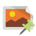 image,push,pin icon