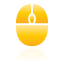 mouse, yellow icon