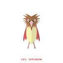 flying, kanto, pokemon, spearow, volador svg vector icon