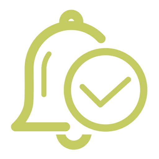 Alarm Has Been Processed svg vector icon