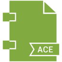ace, document, extension, file, type svg vector icon