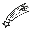 astronomy, commet, scifi, space svg vector icon