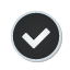 button, check, sticker icon