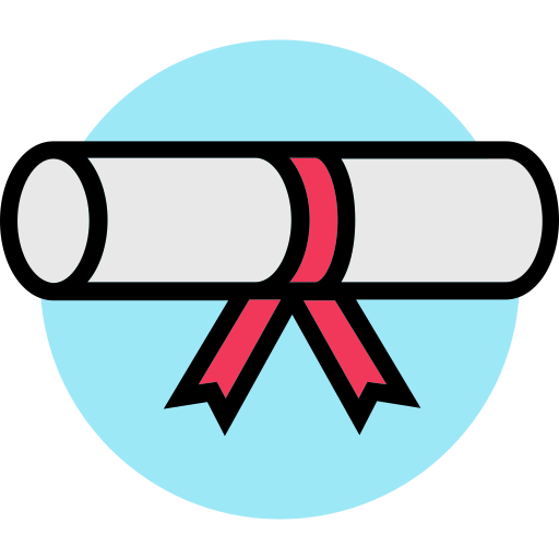 Certificate svg vector icon