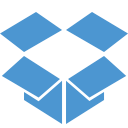 dropbox, online storage svg vector icon