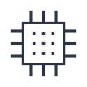 chipset, component, electronic, technology svg vector icon