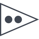 flag, flickr, media, social svg vector icon