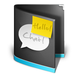 chat,folder,black,talk,comment,speak icon