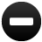 minus, round icon